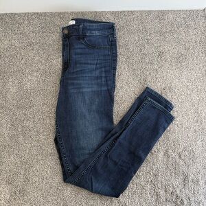 Hollister Women's Skinny Jeans - Dark Blue Wash